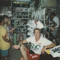 IDN Bali 1990OCT04 WRLFC WGT 002  Cool, like the other side of the pillow. Fluxy was the consummate shopper until he got to the haggling part. : 1990, 1990 World Grog Tour, Asia, Bali, Indonesia, October, Rugby League, Wests Rugby League Football Club